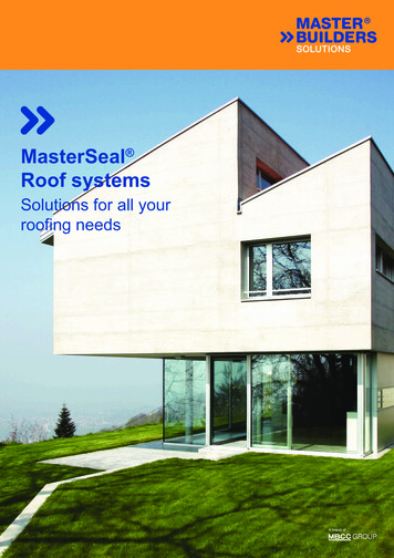 MasterSeal Roof Systems - Master Builders Solutions