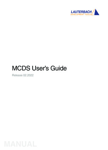 MCDS User's Guide - Lauterbach