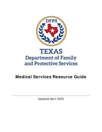 Medical Services Resource Guide - Dfps.state.tx.us