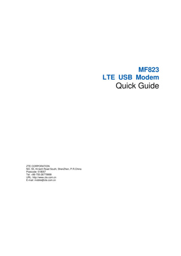 MF823 LTE USB Modem Quick Guide - BT Business