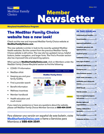Winter NewsletterMember - MedStar Family Choice