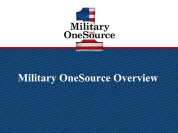 Military Onesource Overview
