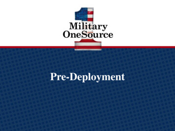 Military OneSource Pre-Deployment