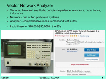 Vector Network Analyzer - W0TLM