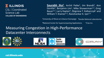 Cray Inc. Measuring Congestion In High-Performance Datacenter . - USENIX