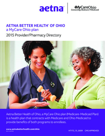AETNA BETTER HEALTH OF OHIO A MyCare Ohio Plan