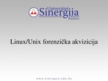 Linux/Unix Forenzička Akvizicija