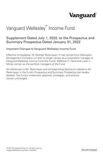 Vanguard Wellesley Income Fund