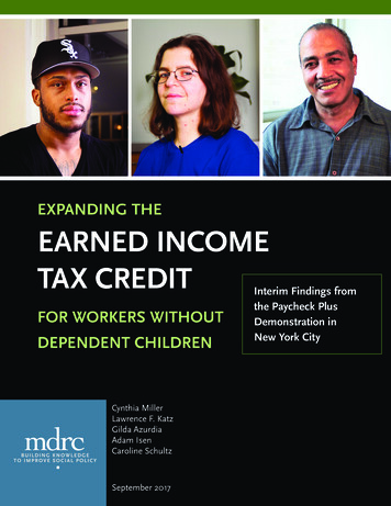Expanding The Earned Income Tax Credit