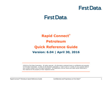 Rapid Connect Petroleum Quick Reference Guide