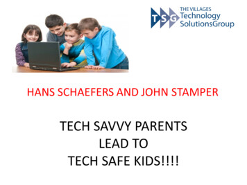Tech Savvy Parents Lead To Tech Safe Kids!!!!