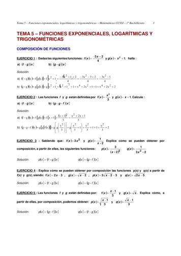 Tema 5 - Funciones Exponenciales, Logarítmicas Y Trigonométricas