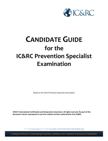 Candidate Guide - Ic&Rc