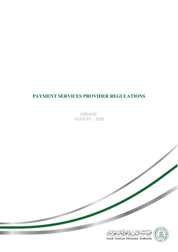 Payment Services Provider Regulations - Sama
