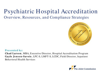 Psychiatric Hospital Accreditation - Joint Commission