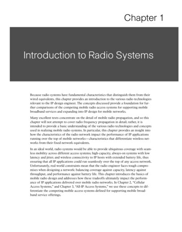 Introduction To Radio Systems