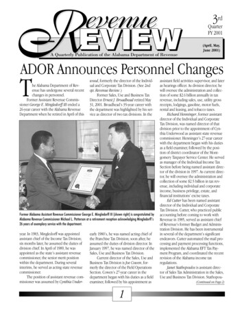 June 2001) ADOR Announces Personnel Changes T