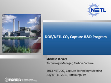 DOE/NETL CO 2 Capture R&D Program