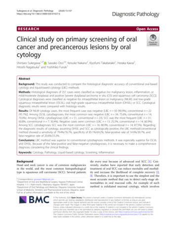 Clinical Study On Primary Screening Of Oral Cancer And Precancerous .