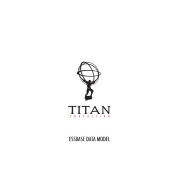 ESSBASE DATA MODEL - Titan Consulting