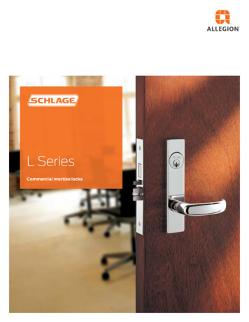 Schlage L Series Catalog - Anderson Lock