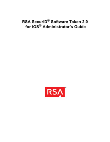 RSA SecurID Software Token For IOS Administrator's Guide