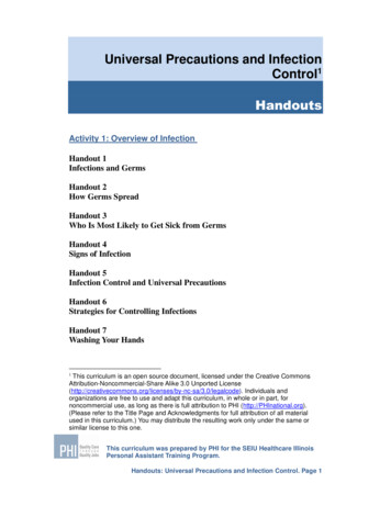Universal Precautions And Infection Control - SEIU Healthcare