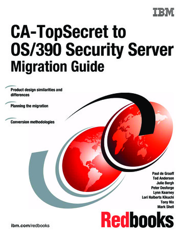 CA-TopSecret To OS/390 Security Server - IBM Redbooks