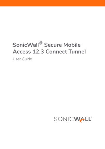 SonicWall Secure Mobile Access 12.3 Connect Tunnel