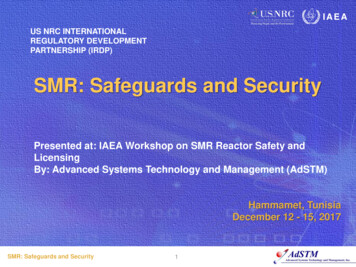 SMR: Safeguards And Security - Nucleus