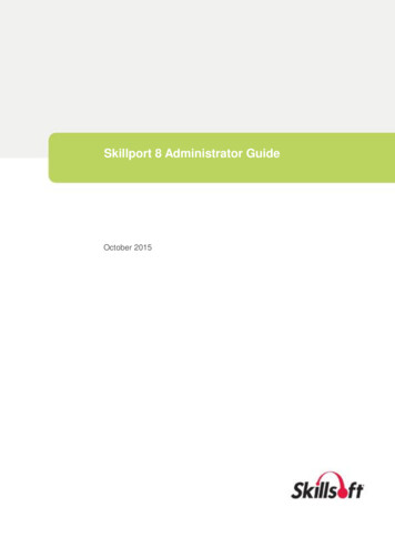 Skillport 8 Administrator Guide - Skillsoft