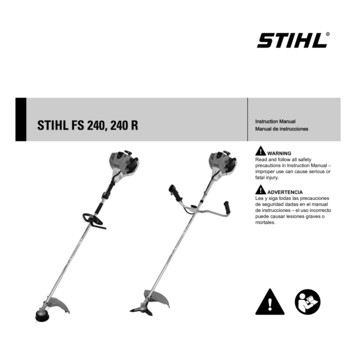 STIHL FS 240, 240R Instruction Manual