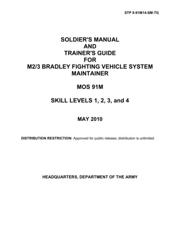 SOLDIER'S MANUAL AND TRAINER'S GUIDE FOR M2/3 BRADLEY FIGHTING . - AskTOP