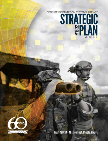 Defense Information Systems Agency Strategic Plan FY19-22 - DISA