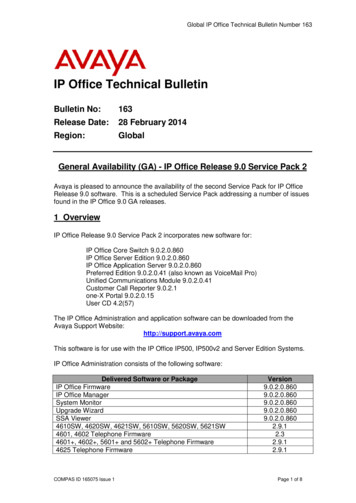 Global IP Office Technical Bulletin 163 - VoIP Phone Systems