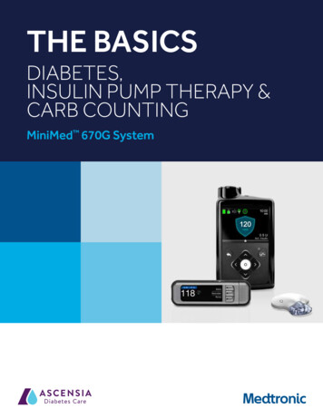 DIABETES, INSULIN PUMP THERAPY & CARB COUNTING - Medtronic Diabetes