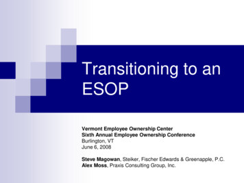 Transitioning To An ESOP - Veoc 