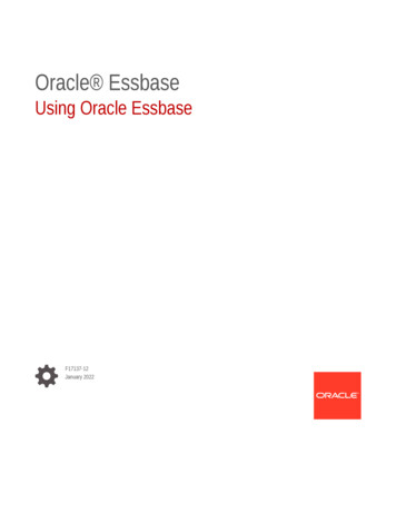 Using Oracle Essbase