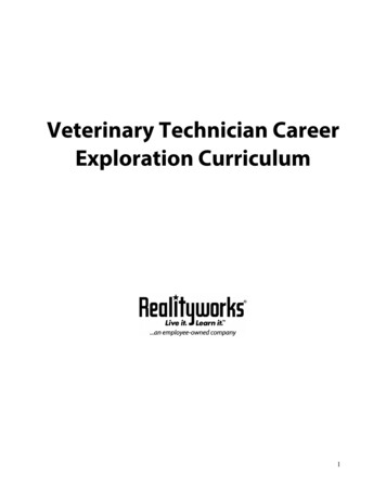 Veterinary Technician Career Exploration Curriculum - Realityworks