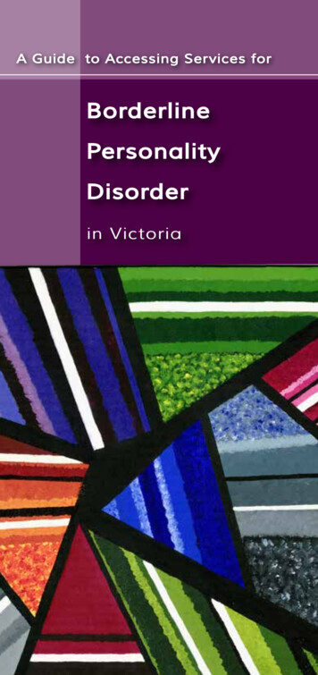 Borderline Personality Disorder - BPD Foundation