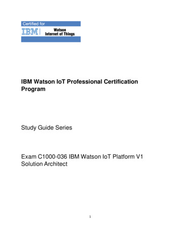 IBM Watson IoT Professional Certification Program