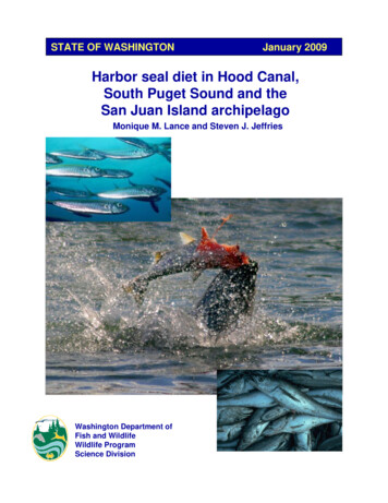 Harbor Seal Diet In Hood Canal, South Puget Sound And The San Juan .