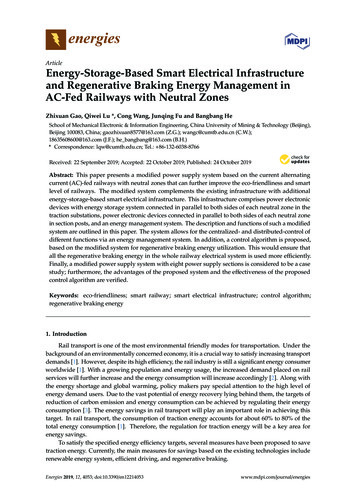 Energy-Storage-Based Smart Electrical Infrastructure And Regenerative .