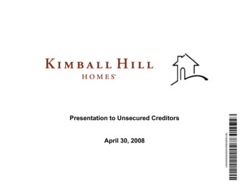 KHI Commitee Presentation 4-30-08