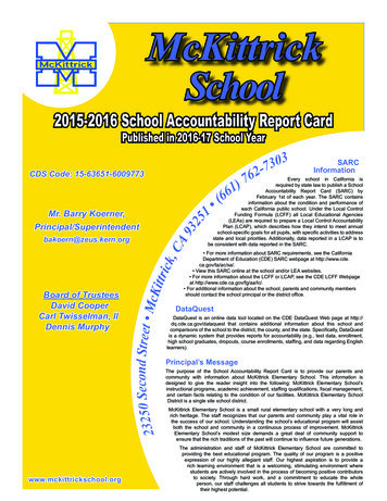 2015-2016 School Accountability Report Card
