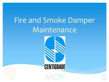 Fire And Smoke Damper Maintenance - AIRAH