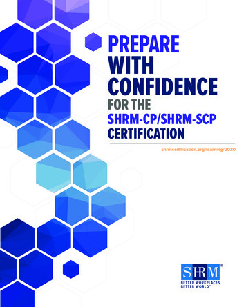 For The Shrm-cp/Shrm-scp Certification