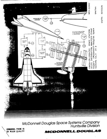 McDonnefl Douglas Space Systems Company Huntsville Division - NASA