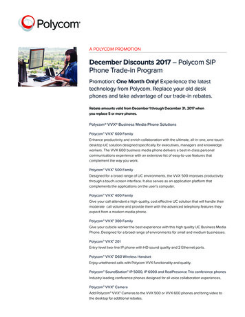 December Discounts 2017 - Polycom SIP Phone Trade-in Program