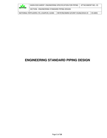 Engineering Standard Piping Design